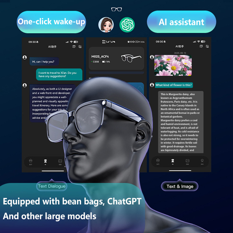AI Smart Glasses with Camera 4 - Audio Music Recognition のレビューと価格